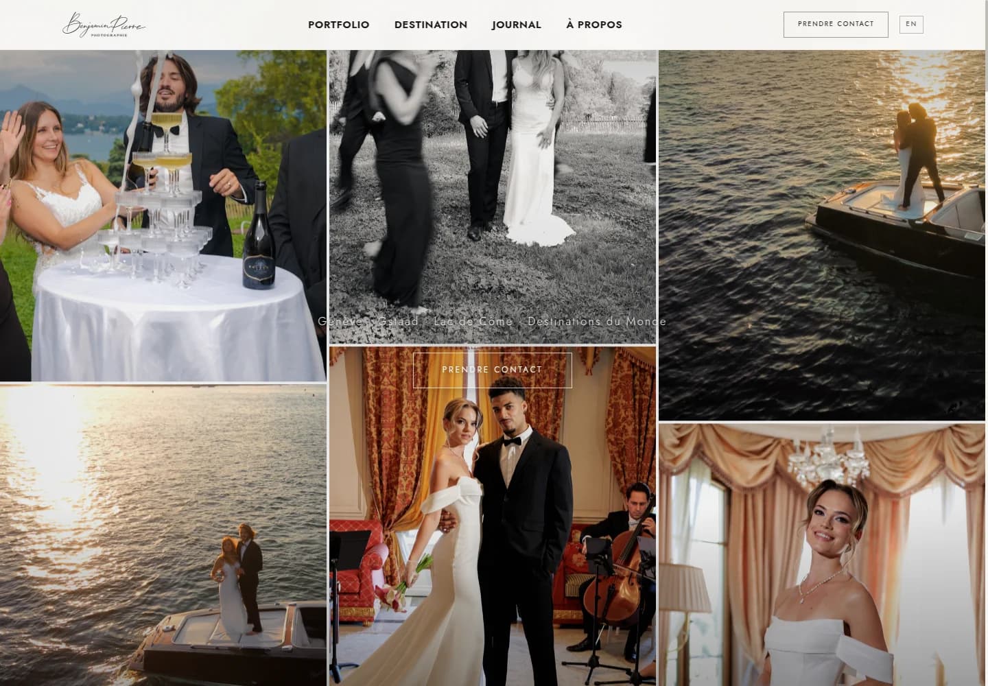 Capture du site Benjamin Pierre Photographie
